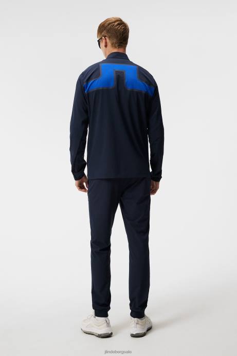 Men J.Lindeberg Navy Jeff Hybrid Jacket Clothing 8R62674