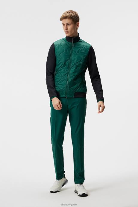 Men J.Lindeberg Rain Forest Quilt Hybrid Jacket Clothing 8R62690