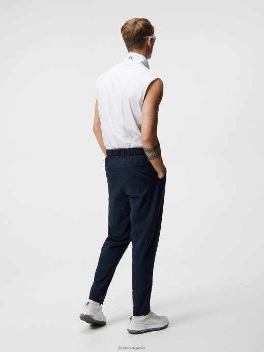 Men J.Lindeberg White Dean Vest Clothing 8R62700