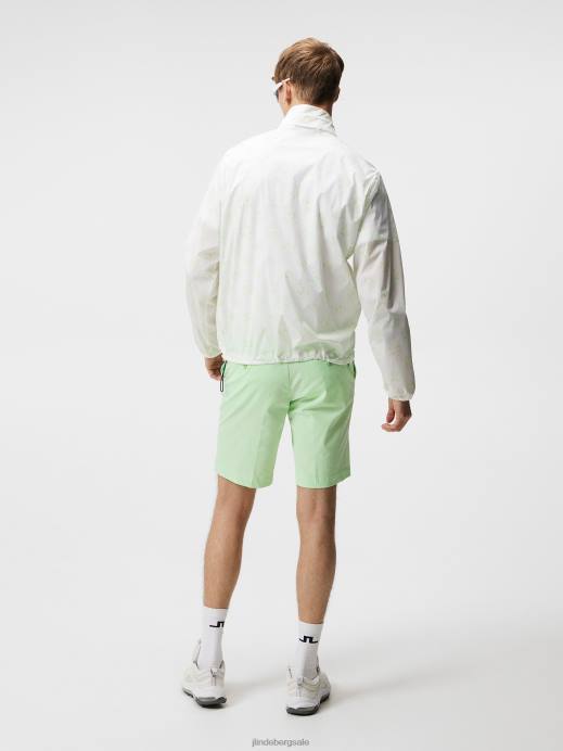 Men J.Lindeberg White Sphere Dot Max Print Wind Jacket Clothing 8R62722