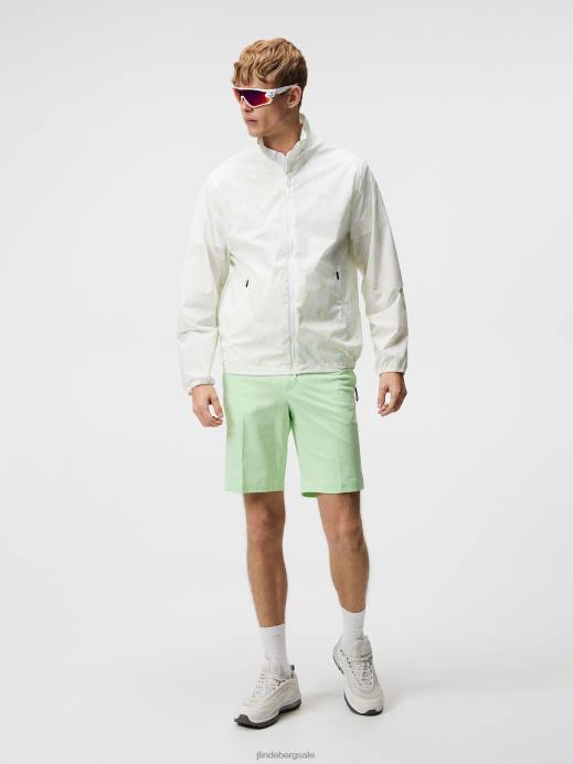 Men J.Lindeberg White Sphere Dot Max Print Wind Jacket Clothing 8R62722