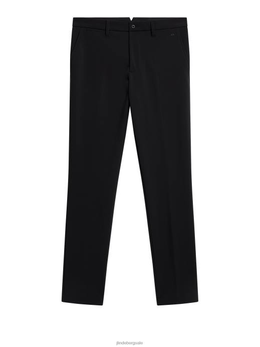 Men J.Lindeberg Black Ellott Bonded Fleece Pant Clothing 8R62388