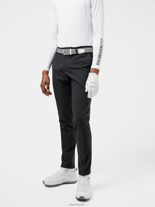 Men J.Lindeberg Black Ellott Golf Pant Clothing 8R62496
