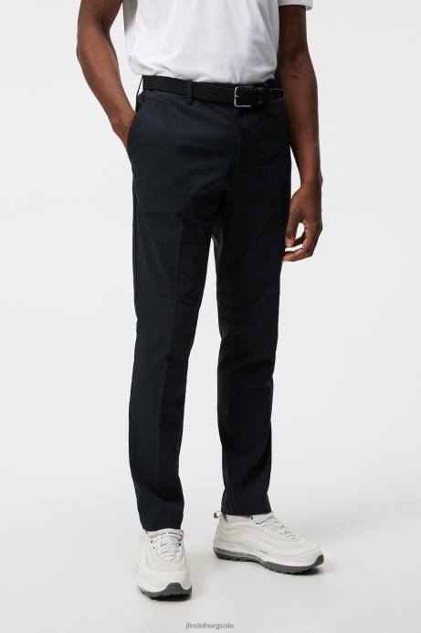 Men J.Lindeberg Black Vent Golf Pant Clothing 8R62494