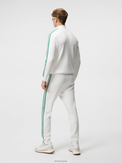 Men J.Lindeberg Bridge Stripe Patchwork Robin Knitted Pant Clothing 8R62439