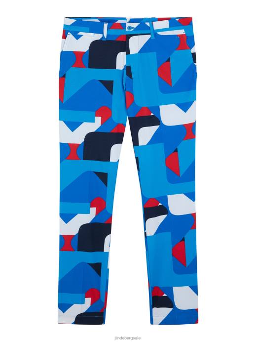 Men J.Lindeberg Brilliant Blue Big Bridge Tim Pant Clothing 8R62455