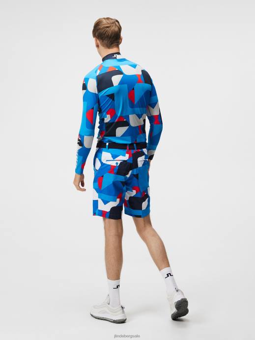 Men J.Lindeberg Brilliant Blue Big Bridge Tim Shorts Clothing 8R62451