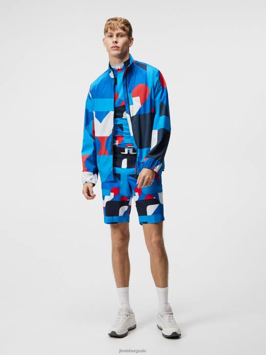 Men J.Lindeberg Brilliant Blue Big Bridge Tim Shorts Clothing 8R62451