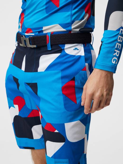 Men J.Lindeberg Brilliant Blue Big Bridge Tim Shorts Clothing 8R62451