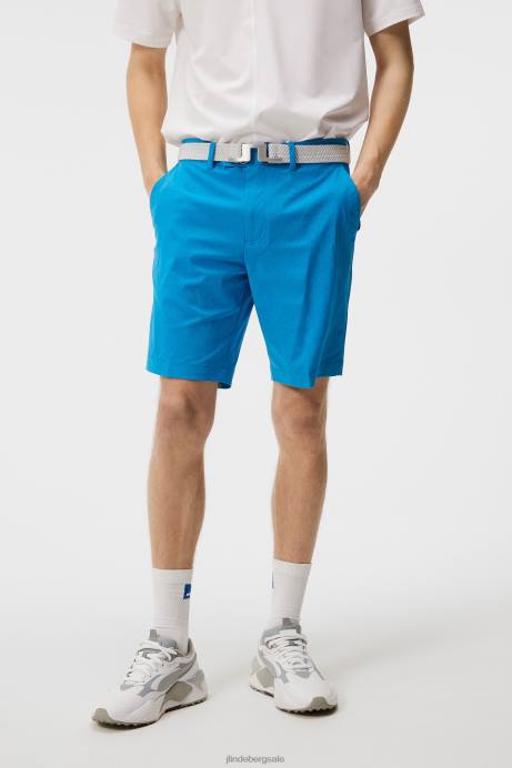 Men J.Lindeberg Brilliant Blue Vent Slim Shorts Clothing 8R62470