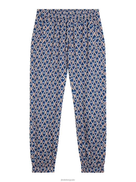 Men J.Lindeberg Estate Blue Diamond Petrus Print Pant Clothing 8R62390
