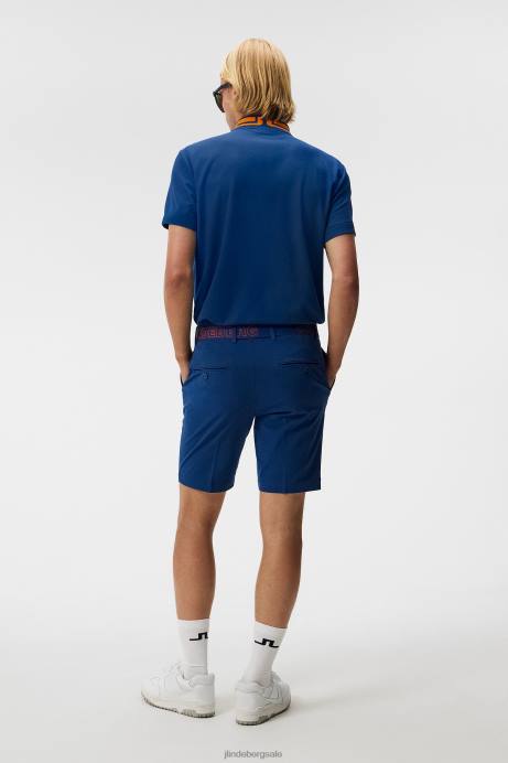 Men J.Lindeberg Estate Blue Vent Shorts Clothing 8R62395