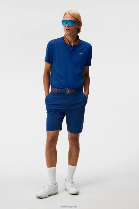 Men J.Lindeberg Estate Blue Vent Shorts Clothing 8R62395