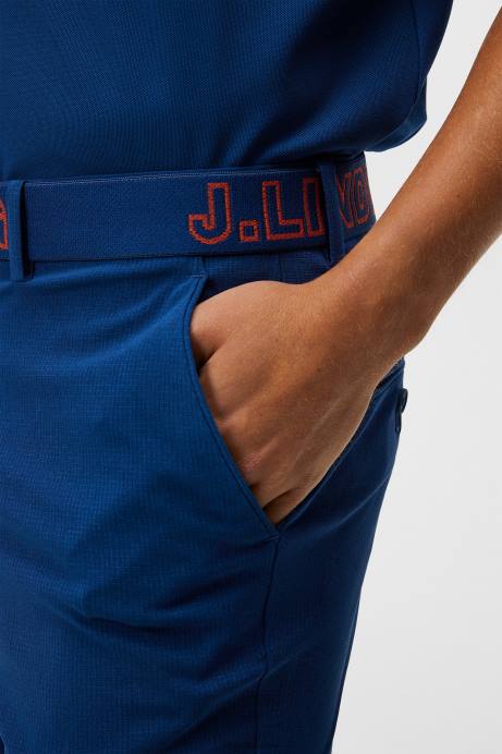 Men J.Lindeberg Estate Blue Vent Shorts Clothing 8R62395