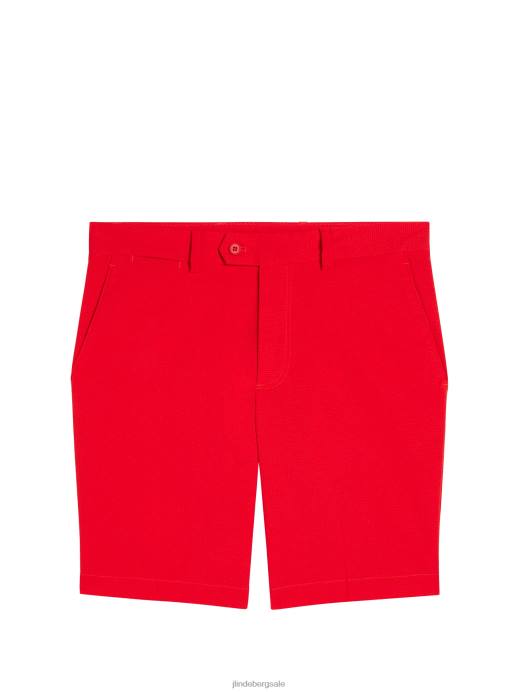 Men J.Lindeberg Fiery Red Vent Slim Shorts Clothing 8R62473