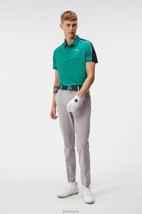 Men J.Lindeberg Light Grey Melange Ellott Pant Clothing 8R62377