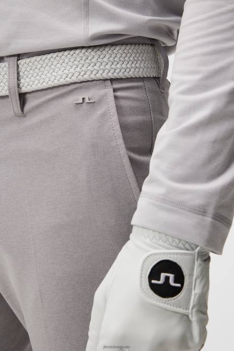 Men J.Lindeberg Light Grey Melange Ellott Pant Clothing 8R62431