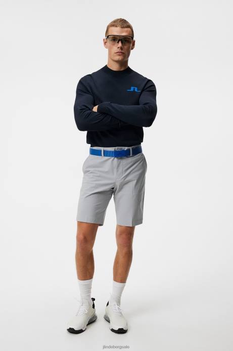 Men J.Lindeberg Light Grey Melange Eloy Shorts Clothing 8R62485