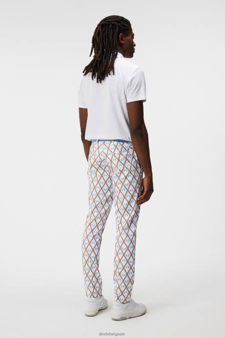 Men J.Lindeberg Little Boy Blue Diamond Ellott Print Pant Clothing 8R62370
