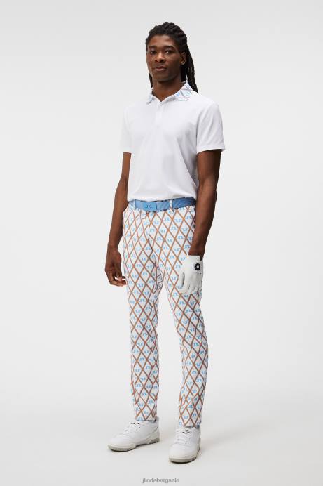 Men J.Lindeberg Little Boy Blue Diamond Ellott Print Pant Clothing 8R62370