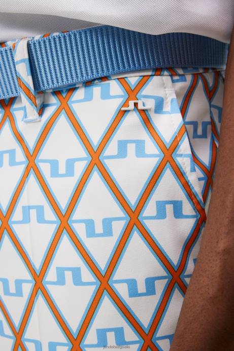 Men J.Lindeberg Little Boy Blue Diamond Ellott Print Pant Clothing 8R62370