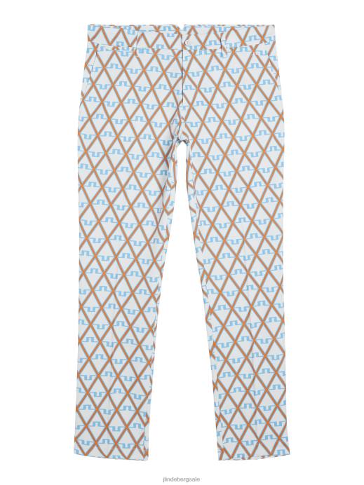 Men J.Lindeberg Little Boy Blue Diamond Ellott Print Pant Clothing 8R62370