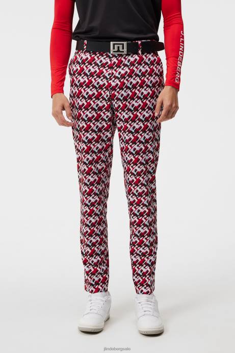 Men J.Lindeberg Micro Bridge Cherry Ellott Print Pant Clothing 8R62371
