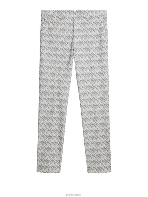 Men J.Lindeberg Micro Bridge Grey Ellott Print Pant Clothing 8R62372
