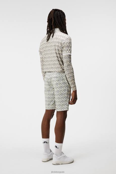 Men J.Lindeberg Micro Bridge Grey Eloy Print Shorts Clothing 8R62380