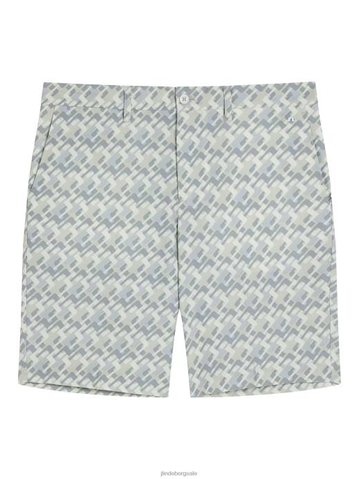 Men J.Lindeberg Micro Bridge Grey Eloy Print Shorts Clothing 8R62380
