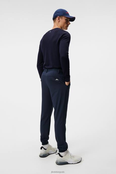 Men J.Lindeberg Navy Cuff Jogger Pant Clothing 8R62466