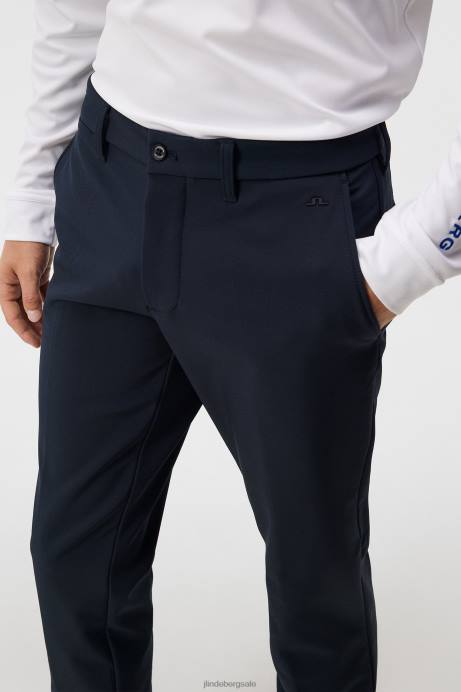 Men J.Lindeberg Navy Ellott Bonded Fleece Pant Clothing 8R62389