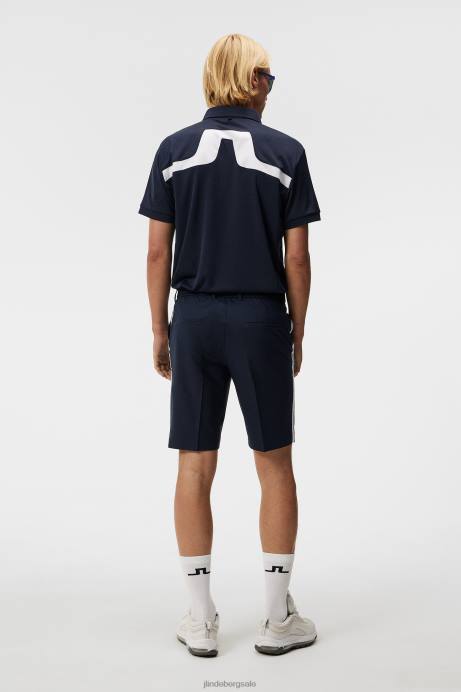 Men J.Lindeberg Navy Stuart Stripe Shorts Clothing 8R62399