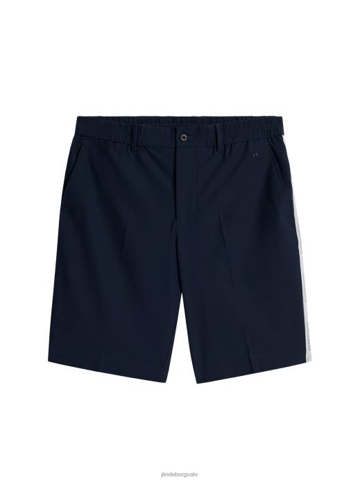 Men J.Lindeberg Navy Stuart Stripe Shorts Clothing 8R62399