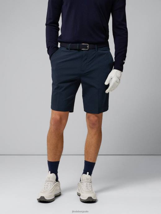 Men J.Lindeberg Navy Vent Slim Golf Shorts Clothing 8R62491
