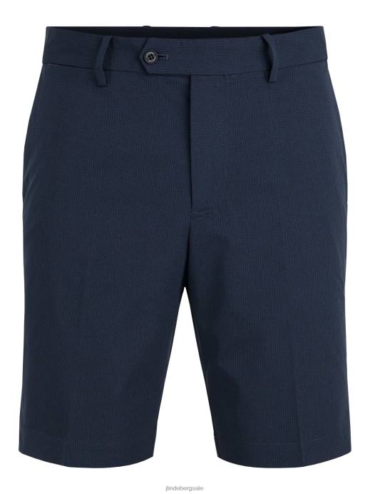 Men J.Lindeberg Navy Vent Slim Golf Shorts Clothing 8R62491