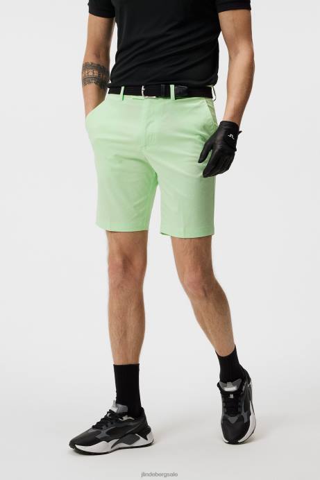 Men J.Lindeberg Patina Green Vent Slim Shorts Clothing 8R62472