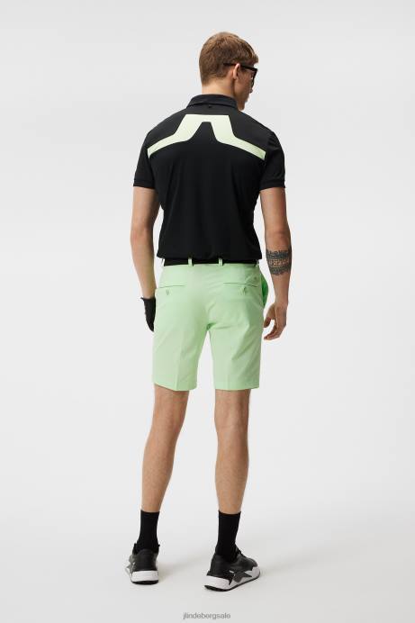 Men J.Lindeberg Patina Green Vent Slim Shorts Clothing 8R62472