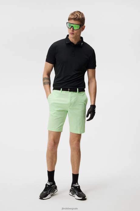 Men J.Lindeberg Patina Green Vent Slim Shorts Clothing 8R62472