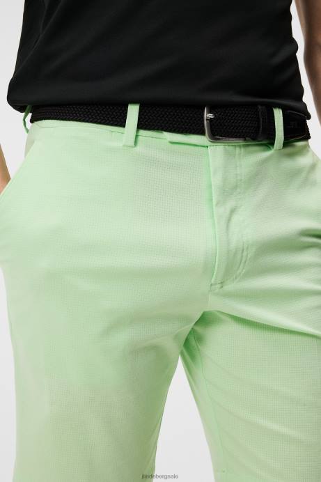 Men J.Lindeberg Patina Green Vent Slim Shorts Clothing 8R62472