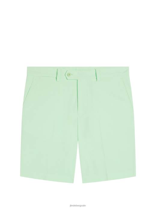 Men J.Lindeberg Patina Green Vent Slim Shorts Clothing 8R62472