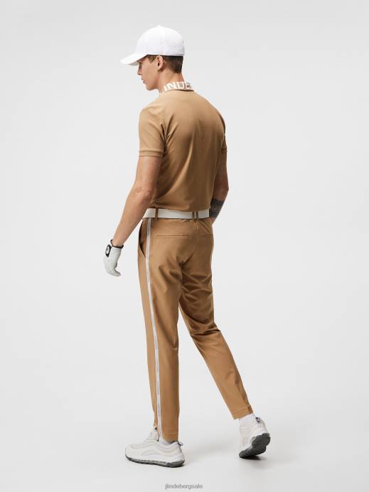 Men J.Lindeberg Tiger Brown Stuart Stripe Pant Clothing 8R62465