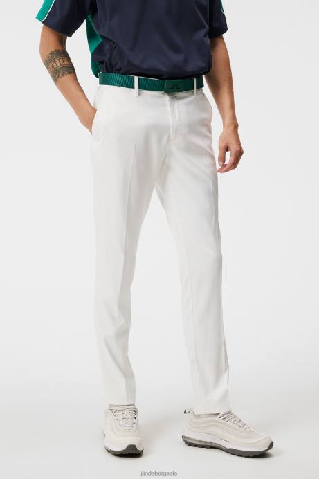 Men J.Lindeberg White Ellott Pant Clothing 8R62373