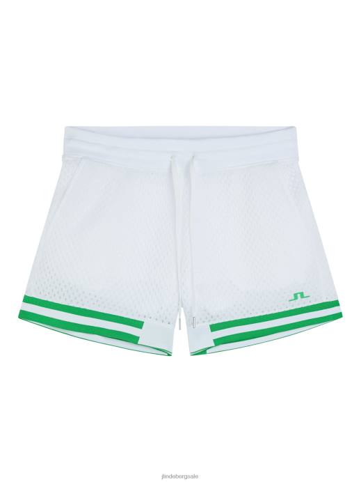 Men J.Lindeberg White Mesha Mesh Shorts Clothing 8R62440