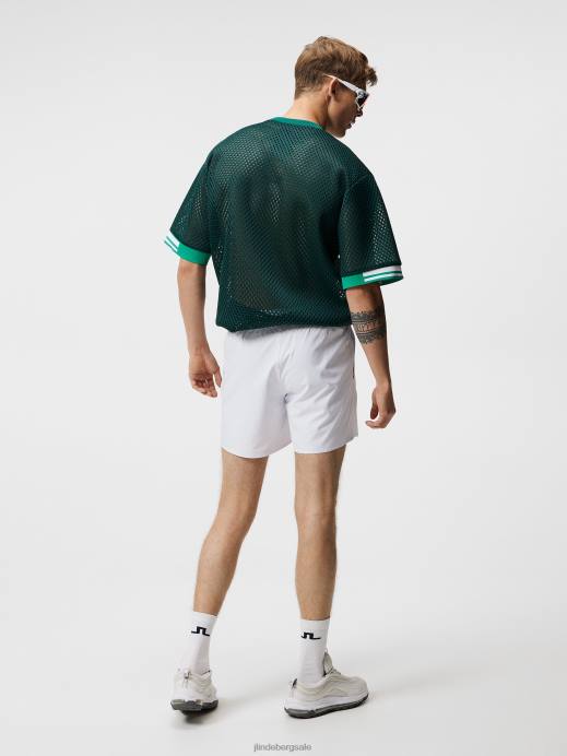 Men J.Lindeberg White Preston Shorts Clothing 8R62436