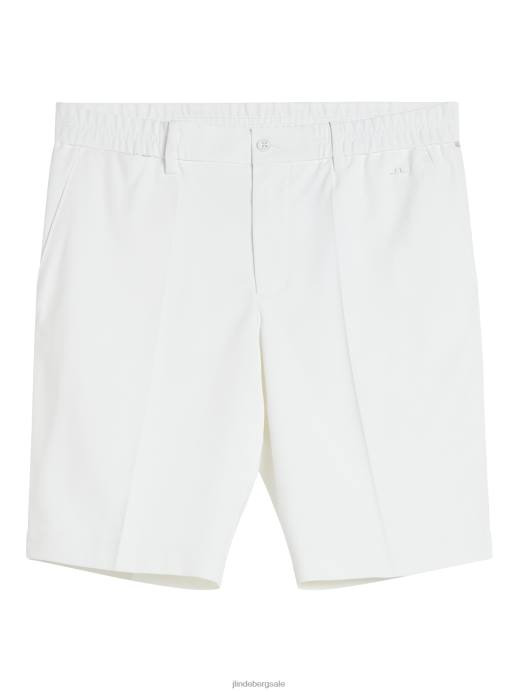 Men J.Lindeberg White Stuart Stripe Shorts Clothing 8R62398