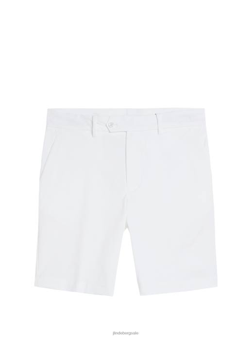 Men J.Lindeberg White Vent Slim Shorts Clothing 8R62475