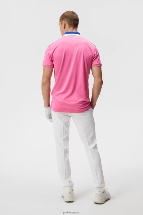 Men J.Lindeberg Azalea Pink Benji Polo Clothing 8R62150