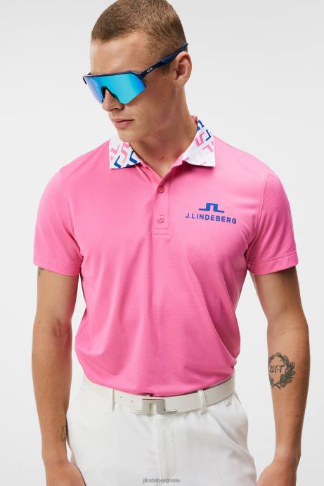 Men J.Lindeberg Azalea Pink Tour Collection - Glen Polo Clothing 8R62133