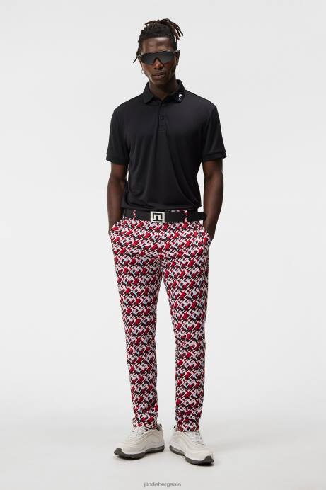 Men J.Lindeberg Black Cornell Polo Clothing 8R6215